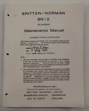 Britten-Norman BN-2 Islander Maintenance Manual-Copy