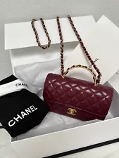 Chanel Top Handle Small Classic Flap Bag 2024 NEW In Box