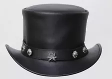 leather top hats for sale