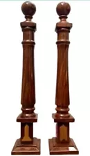 Masonic Regalia Blue Lodge Grand Lodge Hand Made Wooden Super Deluxe Pillars Set