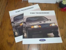 1988 Ford Thunderbird Sales Brochure - Vintage - Two for One Price