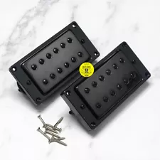 Black Les Paul Electric Guitar Pickups Humbucker Set of 2 Magnet Ceramic Pickups