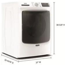 Maytag 4.8 cu. ft. Stackable White Front Load Washing Machine # MHW6630HW