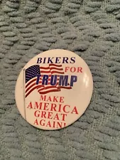 Political Button Bikers For Trump