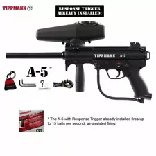 Tippmann A-5 w/ Response Trigger Paintball Gun A5 - Black