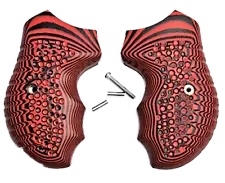 grips for ALL Charter Arms G10 wrap around Red Color and non-slip texture