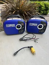 Two (2) Yamaha EF2000isV2 2000 Watt Inverter Generators