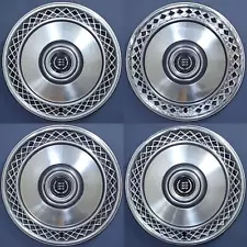 1975-1989 Ford Crown Victoria 734R 15" Lace Design Hubcaps Wheel Covers SET/4