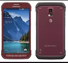 Samsung Galaxy S5 Active | SM-G870A | 16GB | Ruby Red | AT&T Grade A | 9/10