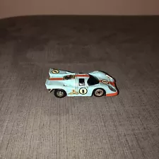 TYCO HO Porsche 917 #8 Light Blue and Orange