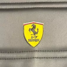 FERRARI CREST EMBLEM IRON ON PATCH 2.5X2 INCH