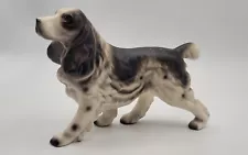 Vintage Estate Sale Large Cocker Spaniel Porcelain Dog Figurine 6.5" Long