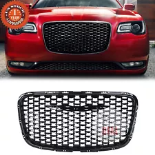 Front Bumper Upper Grille Black For 2015-2023 Chrysler 300