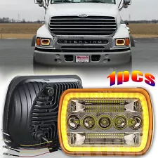 1PC For Sterling Commercial Truck LT9500 7x6" 5X7 LED Headlights Projector Lamps (For: Mack R)