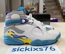 DS NIKE WMNS AIR JORDAN 8 RETRO ‘Aqua’ 12/MNS 10.5/EUR 44.5 [CI1236 100]