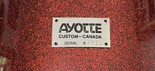 Ayotte Custom Canada Snare Drum Tom Bass Drum Floor Tom Badge