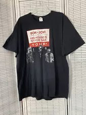 2017 bon jovi concert t shirt house is not for sale tour fruit of loom XL