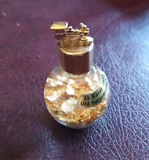 24 Karat Gold Flakes In Collectible Vial - Old Sacramento, CA - Train Engine