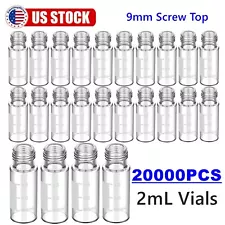 20000X 2ml Autosampler Vials 9-425 Transparent Glass Bottle for HPLC Testing LAB