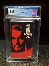 The Hunt For Red October (VHS-1990) Paramount HV, CGC Graded (9.4-A+) RED TAPE!