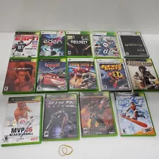 Collection of 14 Variety-Mixed MS XBOX/XBOX 360 Video Games w/cases