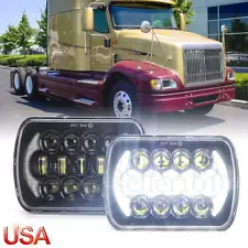 Pair 5X7 7X6" LED Headlights For International 9200i 9400i SBA 9900i 5600i 3800