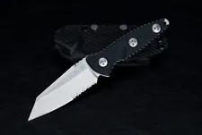 Microtech Knives Socom Alpha Mini Warcom SW Blade PS w/ BLK G10 Handles - 93M-11