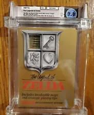 The Legend of Zelda NES TM First Print CIB WATA 7.0 Round SOQ 1987 Not Sealed