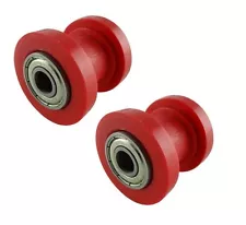 2PC Red 10mm Chain Roller Slider Tensioner Wheel Guide Pit Dirt Mini Bike ATV