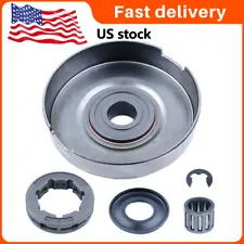 3/8" For Husqvarna 385 385XP 390 395XP 7 Clutch Drum Rim Sprocket Washer Bearing