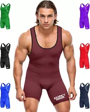 Exxact Sports Plain Wrestling Singlet Single Ply - Adult Wrestling Singlet