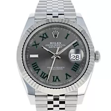 Rolex Datejust 41 mm 126334 Wimbledon Jubilee UNWORN 2024 AUGUST Slate Roman