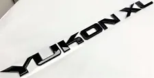 1 BLACK NEW YUKON XL FOR GMC REAR TAILGATE TRUNK BADGE Nameplate Emblem 2018 UP (For: 2018 Yukon Denali)