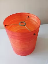 Large, Red, Spun Fibreglass Lampshade, 1970, approx 8"dia x 10" height