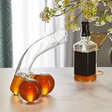 Whiskey Unique & Funny Glass Container For Transparent Flask Carafe Wine Pourer