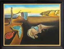 PERSISTENCE OF MEMORY Dali Oil Painting 24x30 Framed Canvas **SALE