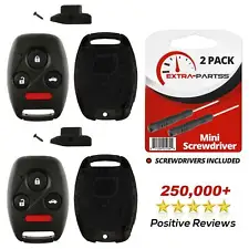 2 For 2009 2010 2011 2012 2013 Honda Accord - Remote Key Fob Uncut Shell Case