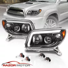 2006-2009 For Toyota 4Runner SUV Black LED Plank Style Projector Headlights Set