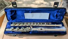 Armstrong Emeritus Model 60 Flute - Open Hole Flute, B-Foot joint, silver body