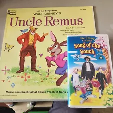 Walt Disney's Uncle Remus LP Disneyland Records #1205 +Song Of The South VHS