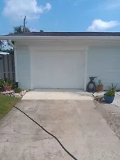 Garage Door, 9x7 in Very Good Condition, White