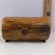 Natural Wood Box Handmade Hidden Compartment Dresser Desk Accessory Home Decor