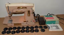 Singer 403A Sewing Machine Working Vintage w/ 20 Cams & Accessories 403