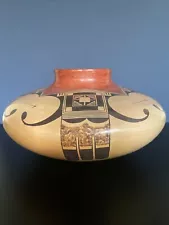 Rachel Sahmie Nampeyo (1956-2022) Hopi Polychrome Pottery Jar 9.5" x 5"