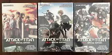 Attack on Titan Vol 17 18 and 19 - Manga Special Editions w/DVDs - New & Sealed!