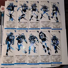 2017 Carolina Panthers Official NFL Mint Season Ticket Stub - pick any game!