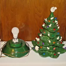 Vintage 18" Mold Ceramic Christmas Tree with birds