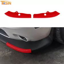 2x Red Front Bumper Lip Splitter Protector for Dodge Challenger 2015+ R/T GT SRT (For: Dodge Challenger)