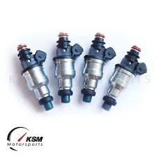 4x 1600cc Fuel Injectors For EVO 4-9 RX-7 FC3S 13B 20B 4AGE 4G63T EV1 e85