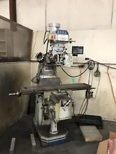 Acra Milling Machine 10" x 54" Table Power Feed, Digital Readout, And 6” Riser.